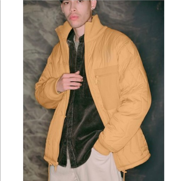 URBAN OUTFITTERS BDG TAUPE QUILTED JACKET SMALL - Picture 7 of 7